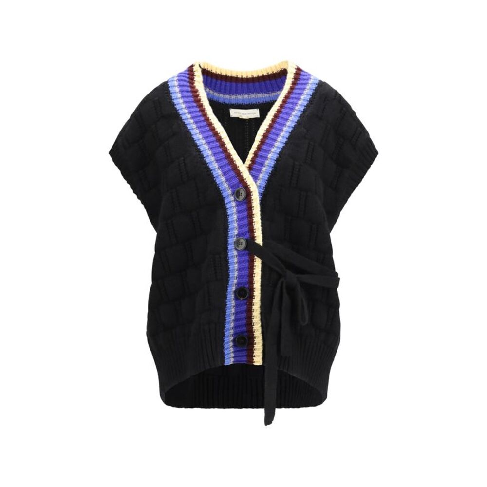 Dries Van Noten Women V-Neck Wool And Cashmere Cardigan